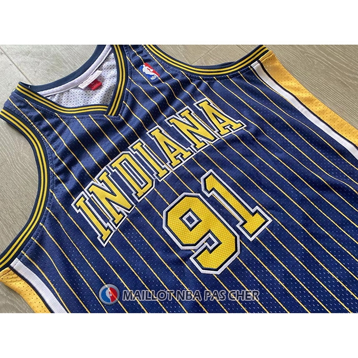 Maillot Indiana Pacers Ron Artest NO 91 Mitchell & Ness 2003-04 Bleu